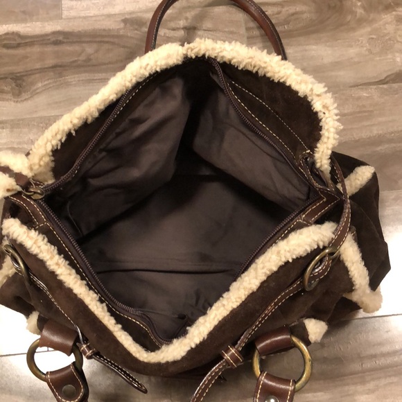 🔥🔥ITALIAN GENUINE SHEARLING SATCHEL